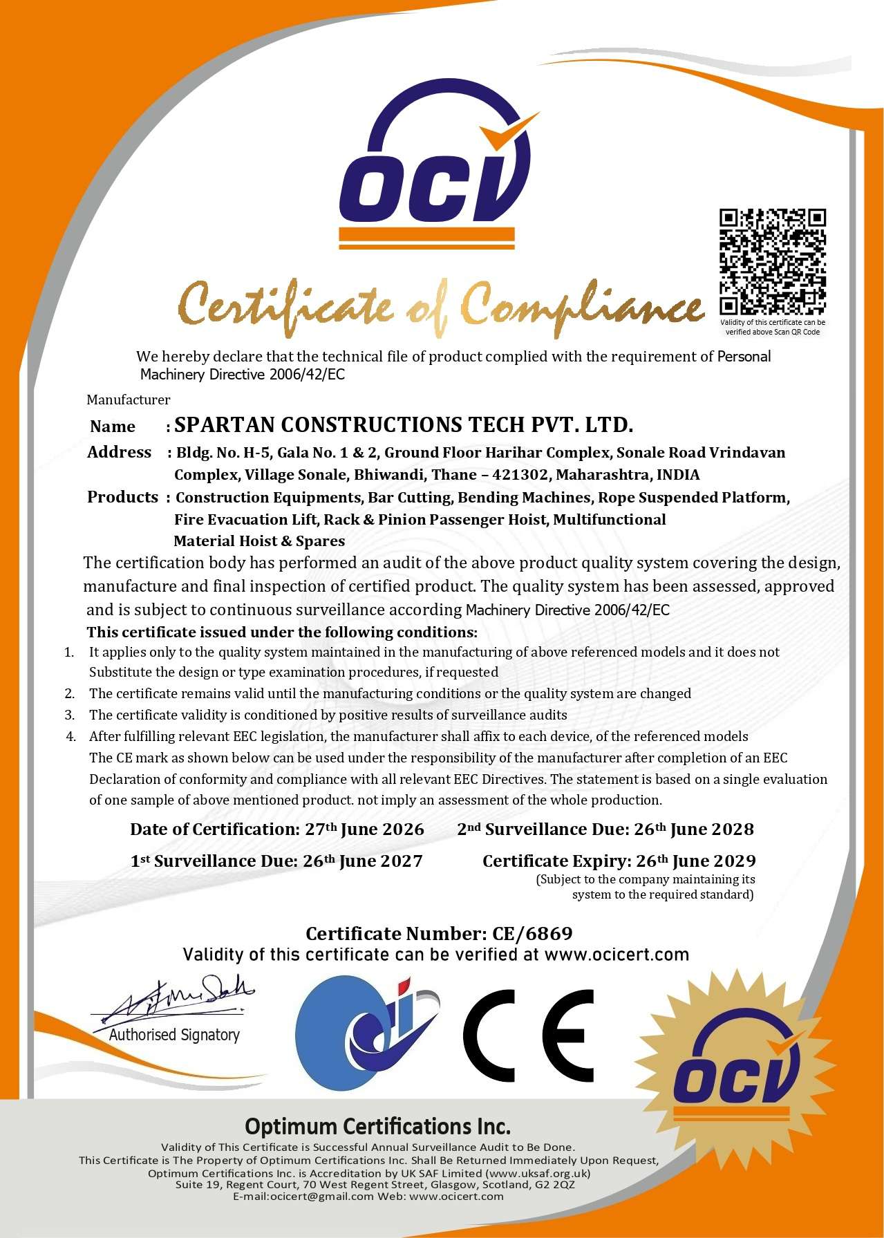 CE Marking Certification