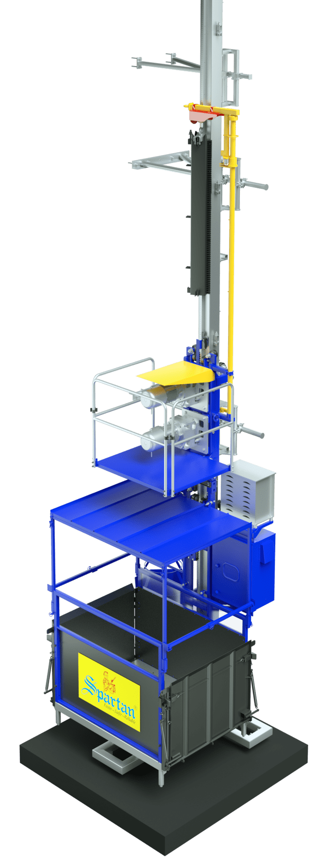 Square Tube Mast Passenger & Material Hoists - SPM 80L