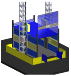 Twin Mast Passenger & Material Hoists